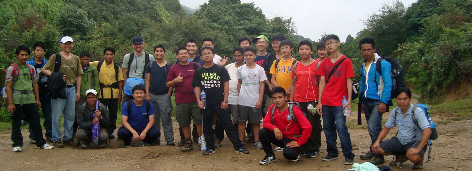 College of Students Group Trekking