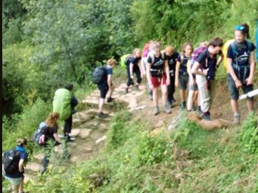 College of Students Group Trekking